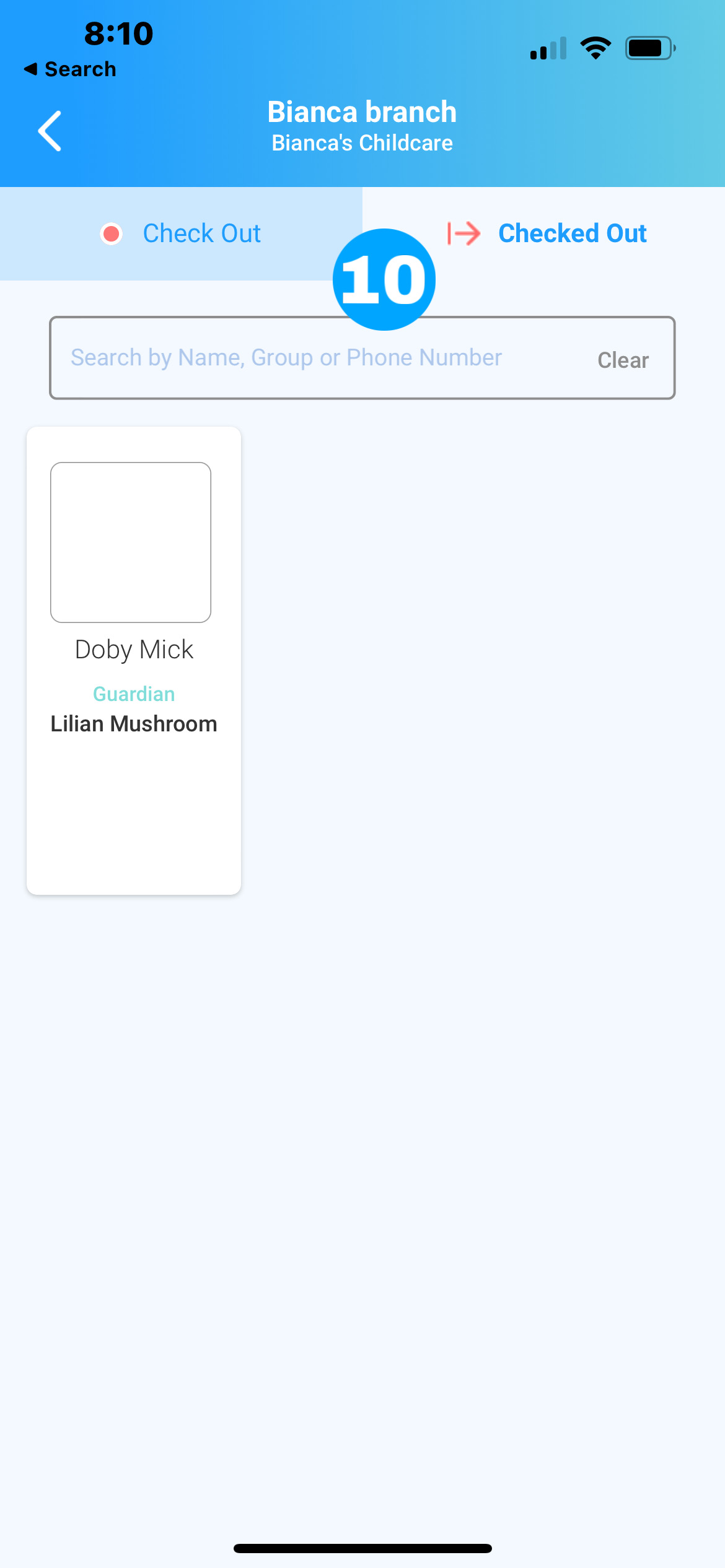 PLAYERSPACE Child Care Check In & Out Via Mobile App